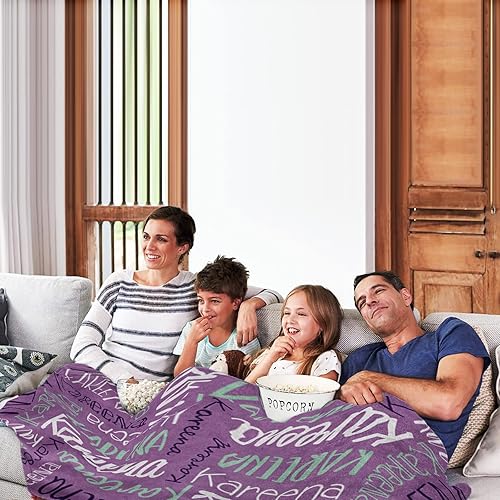 Miniatura 69 de Mantas personalizadas con nombre para niños, mantas de bebé personalizadas para niños y niñas, manta de nombre personalizada súper suave para niños