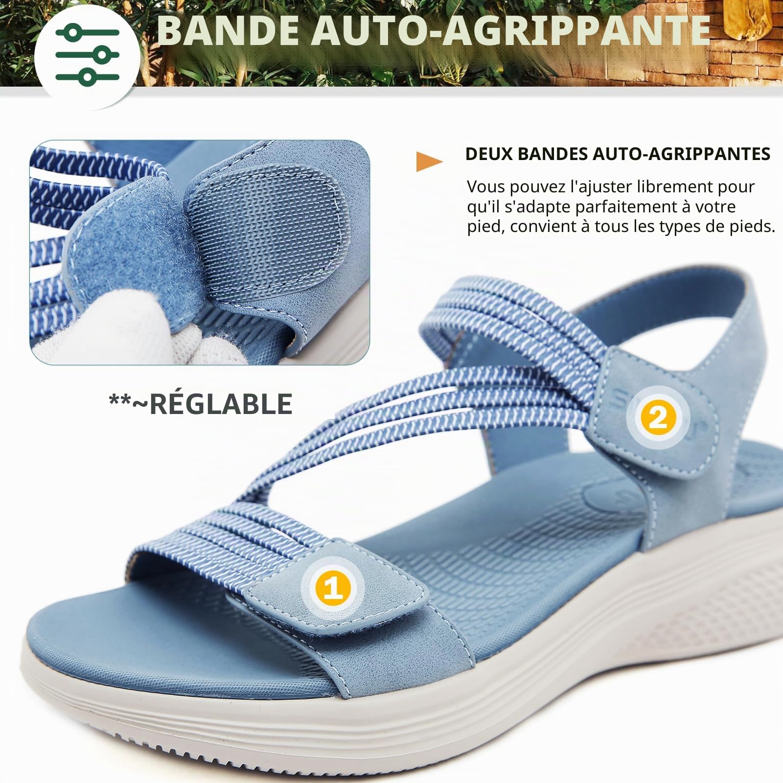 Sandales Orthopédiques Femme été Extérieur Sport Sandales 36-42EU