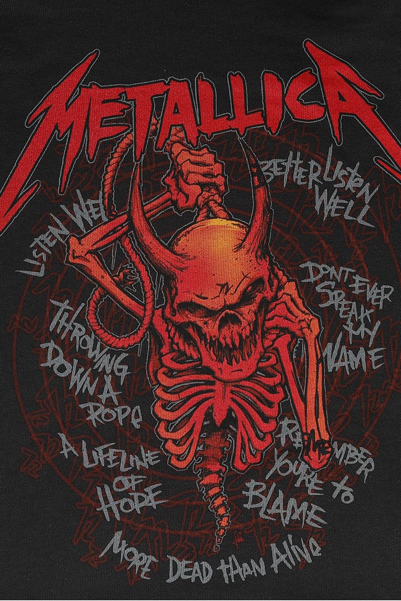 Metallica Skull Screaming Red 72 Seasons Homme Sweat-shirt à capuche noir