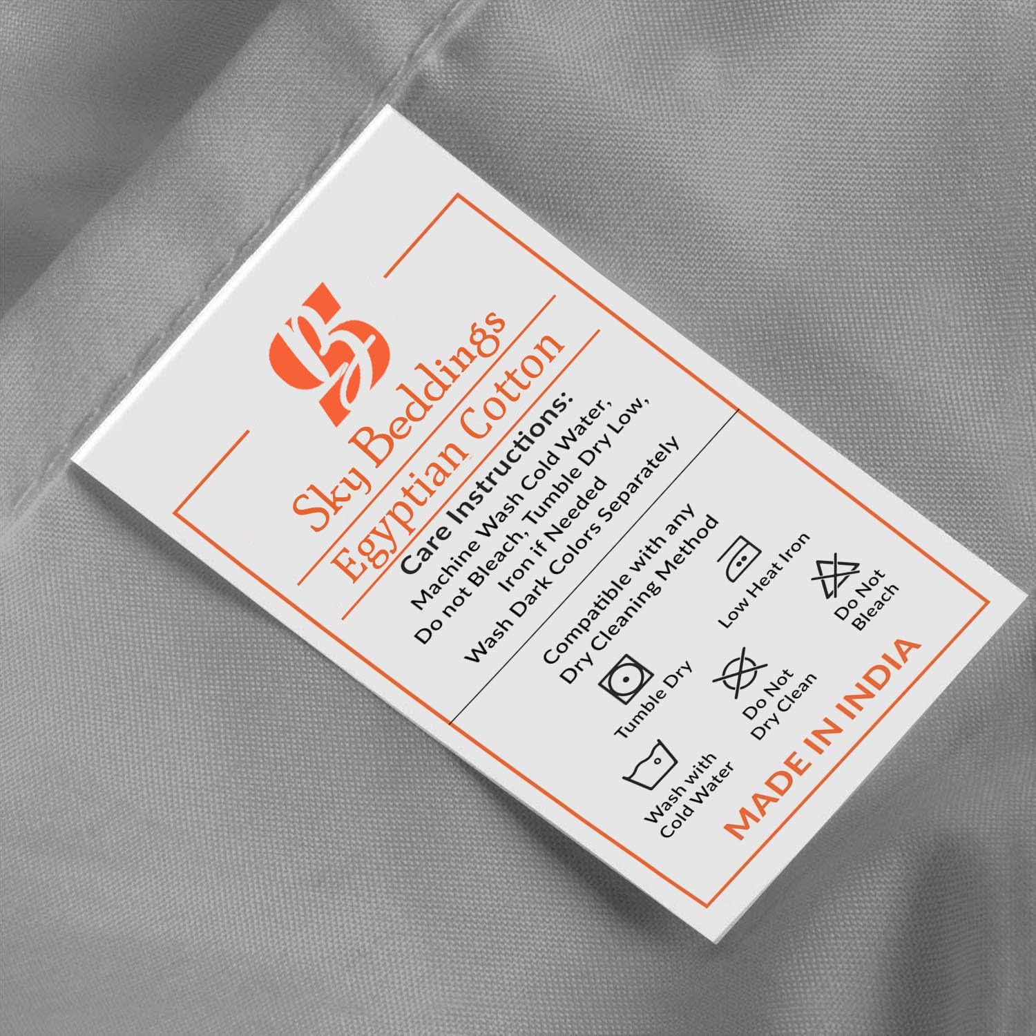 SKY BEDDINGS King Fitted Sheet Only - Premium 1800 Brushed Microfiber Fitted Bottom Sheet, Ultra-Soft, Hotel Luxury, Wrinkle-Free, 16-Inch Deep Pocket Fitted Sheet (King, Light Grey)