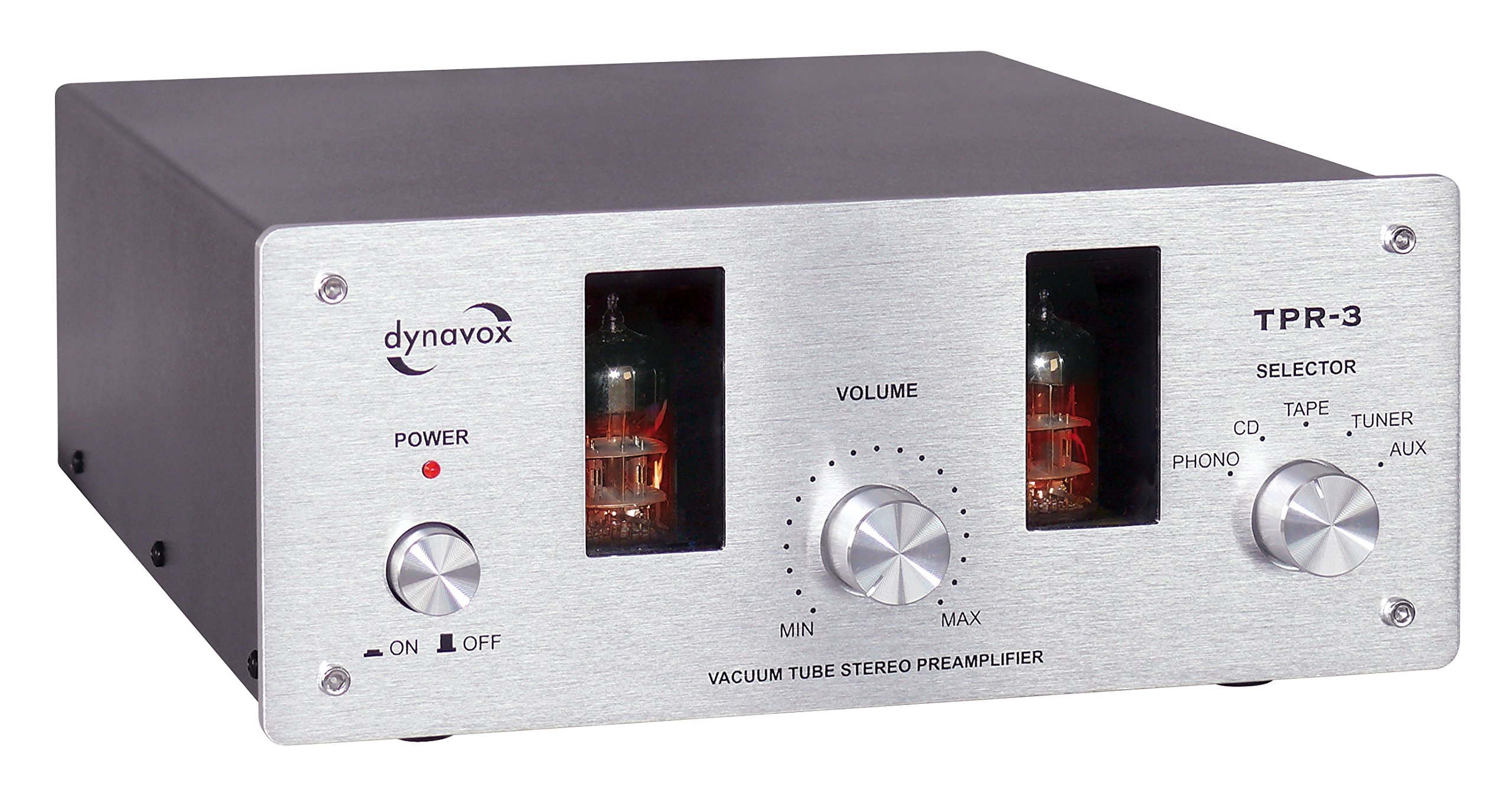 Dynavox TPR-3 VT-100 Amplificateur intégré à Lampe AUX Argent