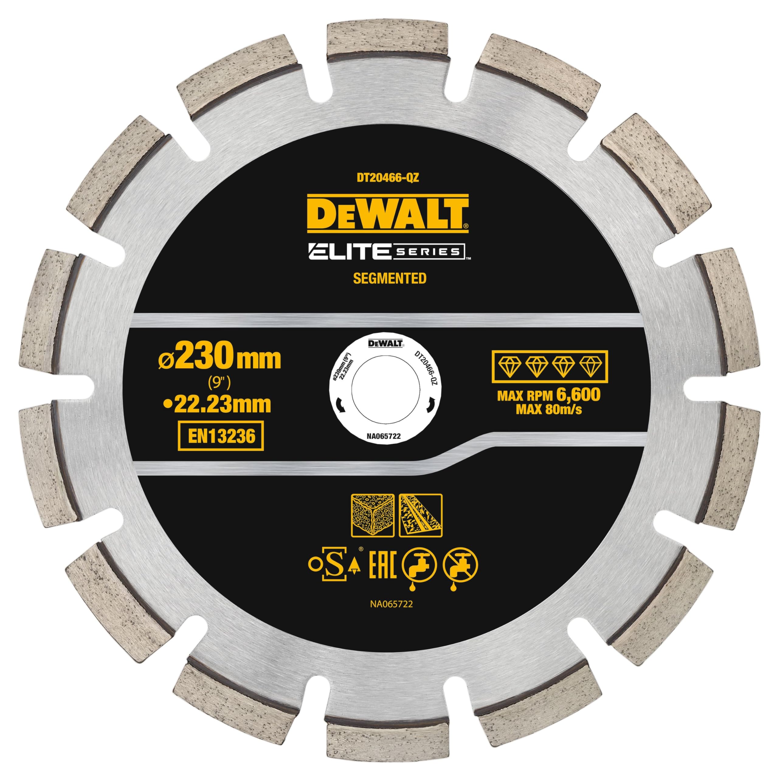 Discos de diamante ELITE 230 mm asphalte pour scier vos tranchées et enrobés de cour