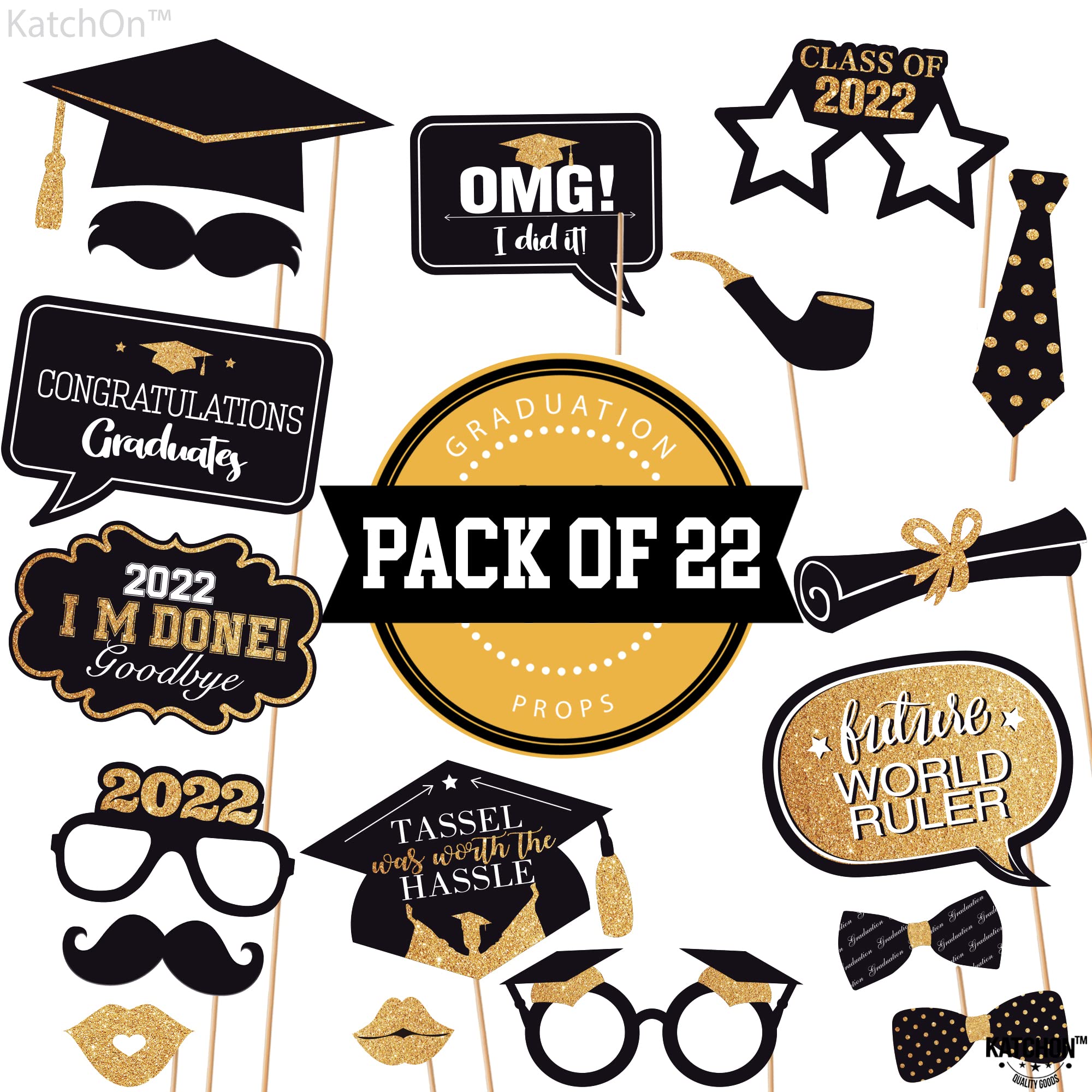 Buy Graduation Photo Booth Props 2022 Pack Of 22 Graduation Photo 