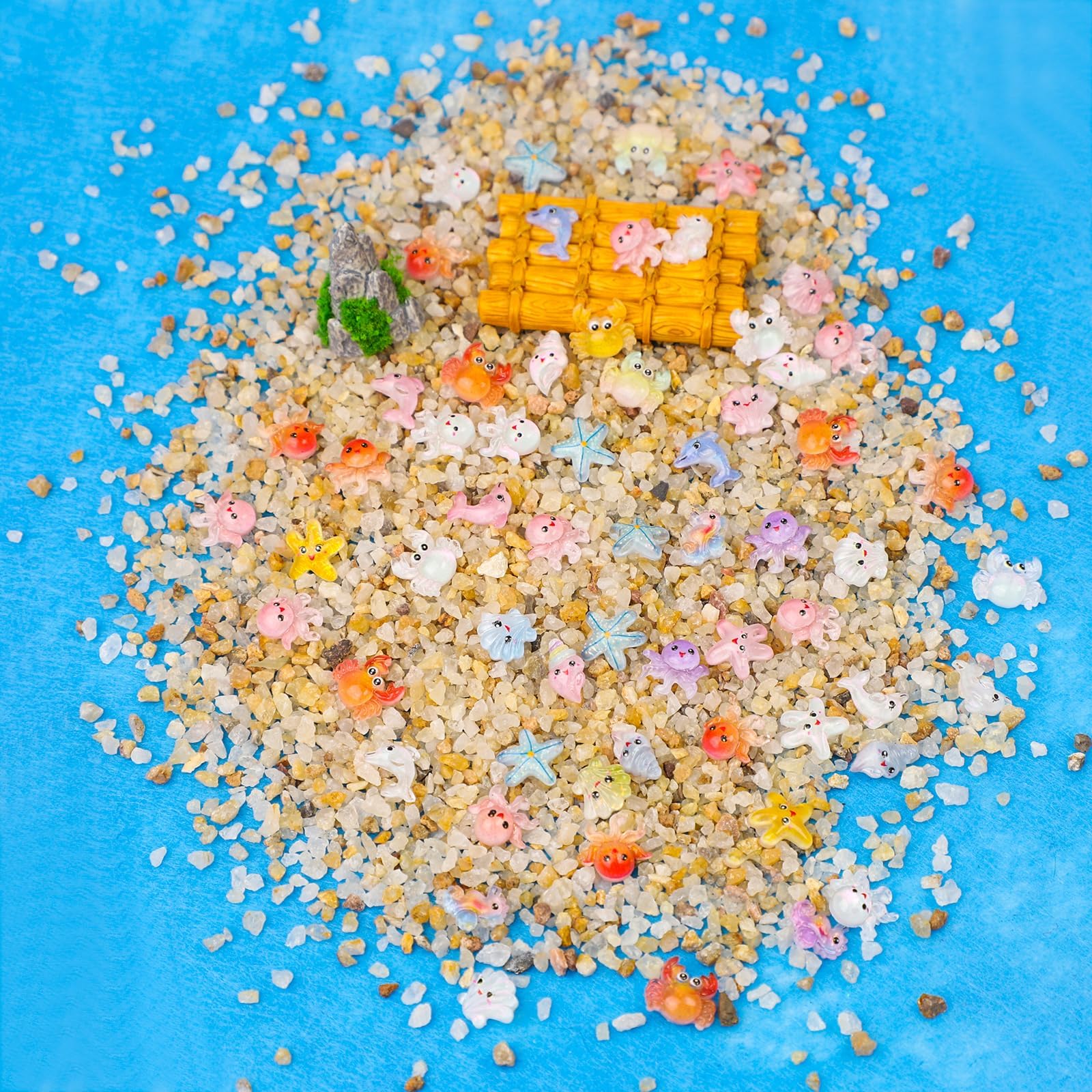 100 PCS Miniature Toys, Miniature Decorative Items, Sea Animals for Aquarium Decoration, Mini Things for DIY Craft Projects, Can Be Used As Decorations for Toy Houses, Fish Tanks, And Bookshelves 4