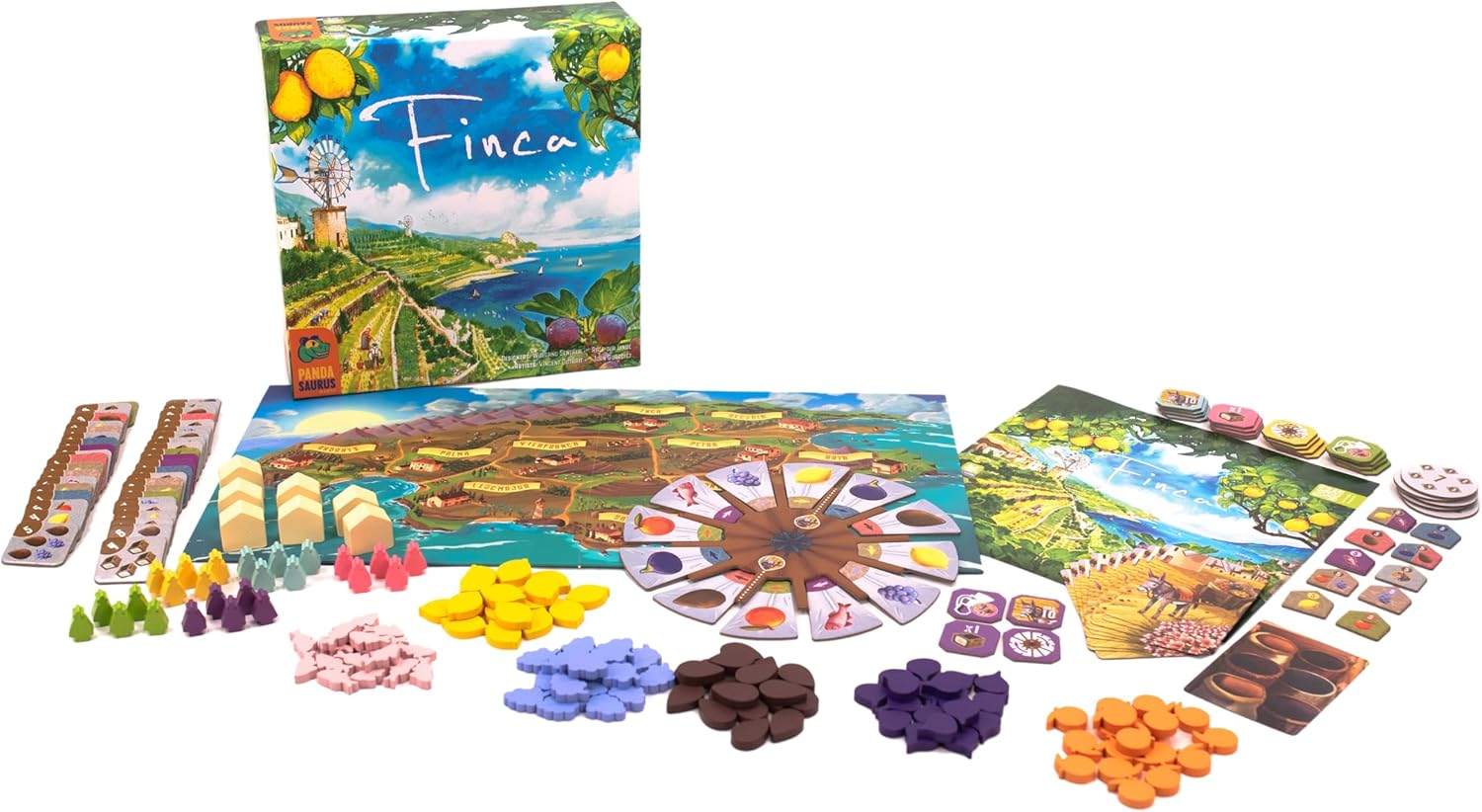 Finca Board Game - Mallorca's Resource Management & Delivery Strategy Game, Fun for Family, Kids & Adults, Ages 10+, 2-5 Players, 45 Minute Playtime