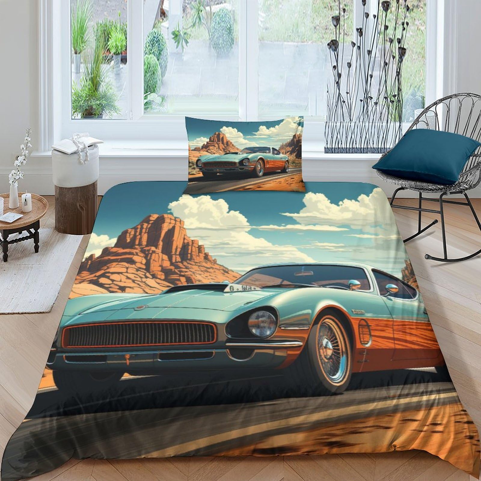Housse de couette limousine impression 3D parure de lit en microfibre super douce