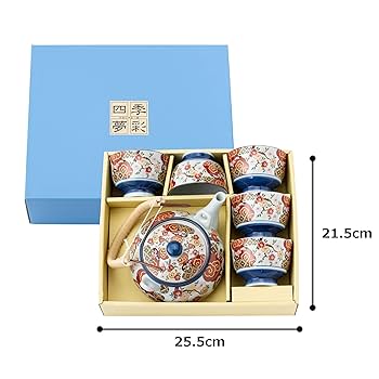 Amazon.co.jp: 西海陶器波佐見焼 急須 土瓶 茶器 セット 600 ml