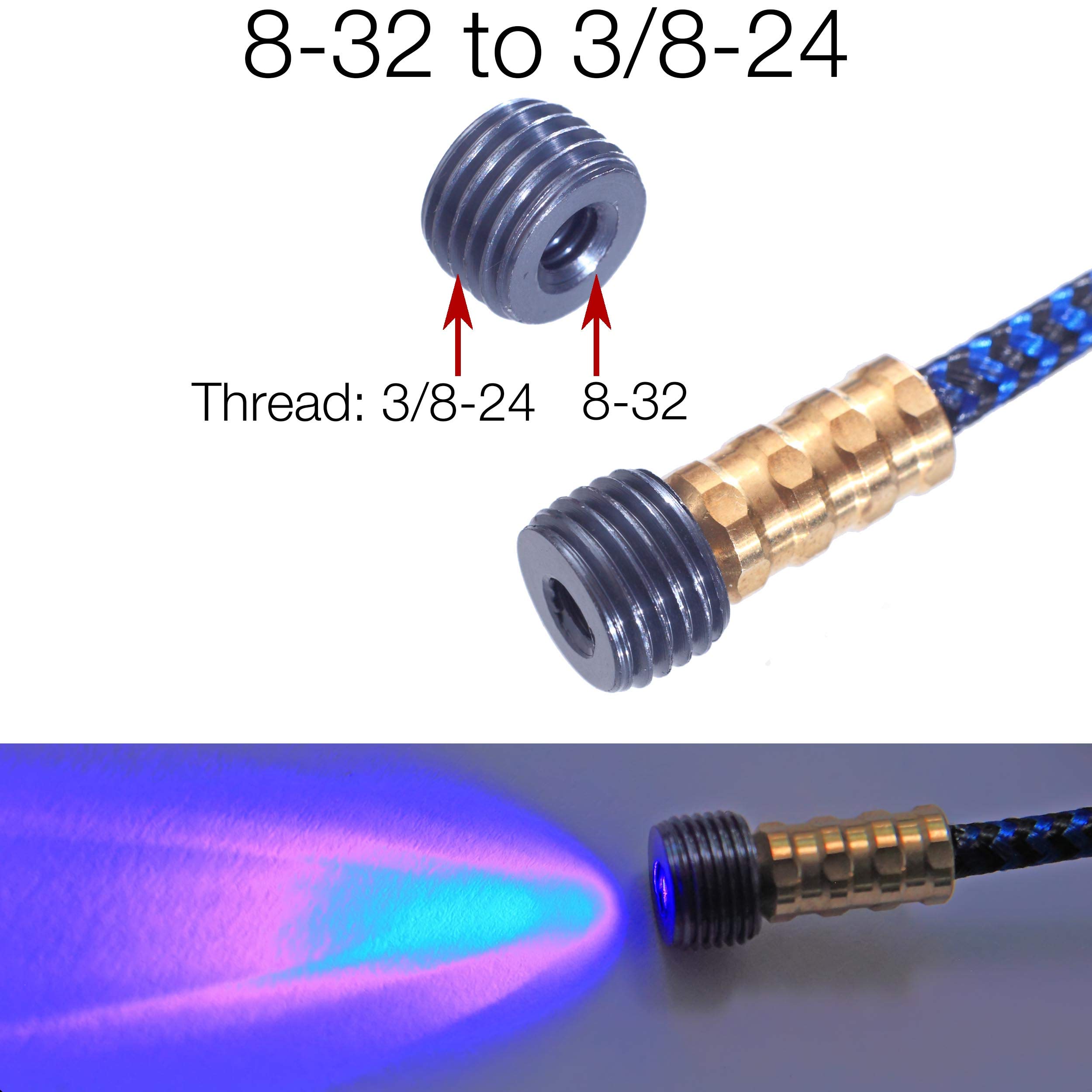 DO NOT Buy This! Adapter for 8-32 Thread to 1/4-28 3/8-32 3/8-24 7/16-20