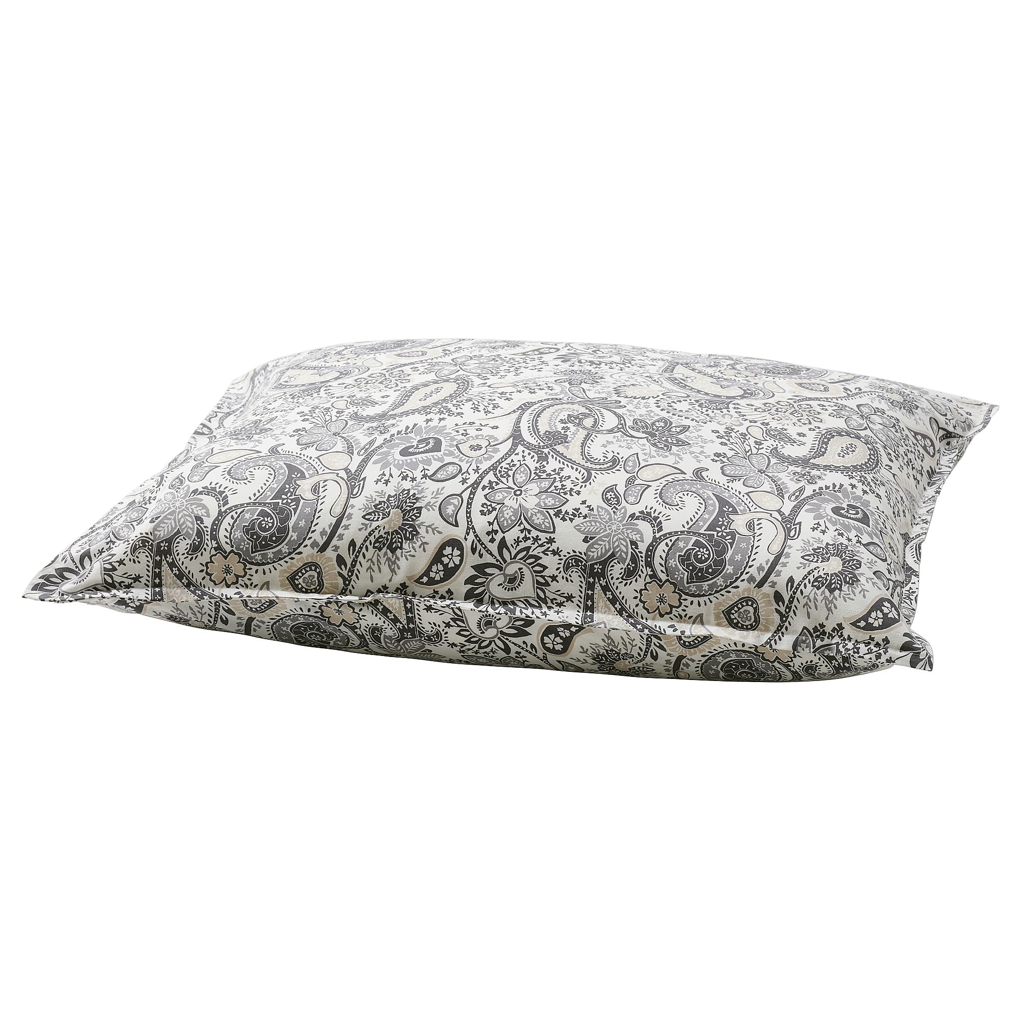 Taie d'oreiller RODGERSIA 50x60 cm protège visage grise