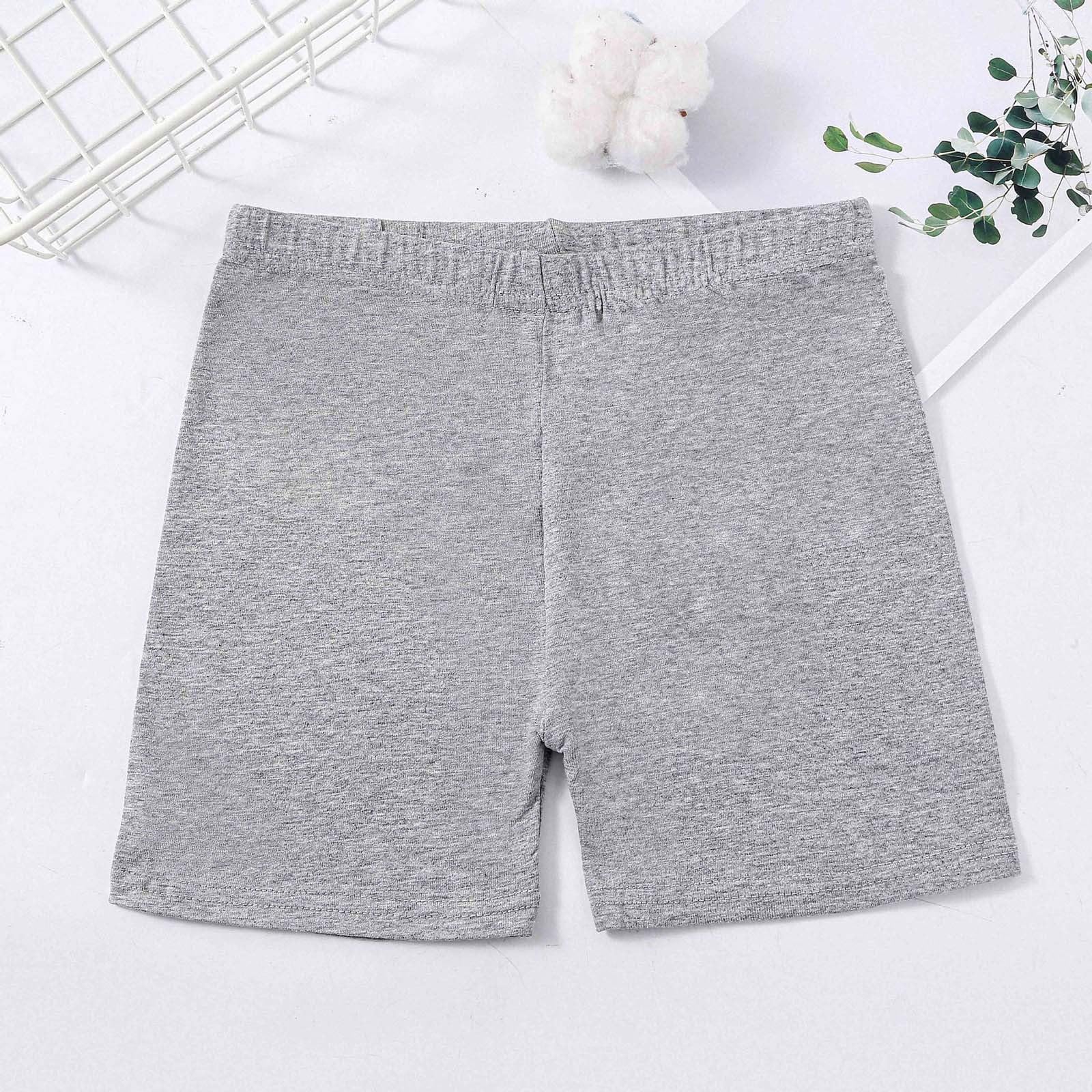 Generisch Mädchen Kurze Leggings Baumwolle Radlerhose Sommer Activewear Shorts, Kinder Unter Kleid Hosen, Elastische Sporthose Turnhose Sommerhose für Sport Laufen Tanz Wandern