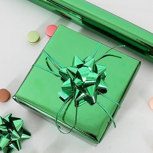 Miniatura 23 de BEISHIDA Rollo de papel de regalo metálico negro, 17 pulgadas x 32.8 pies, papel de regalo para múltiples ocasiones Negro -,plateado,Champán,Azul