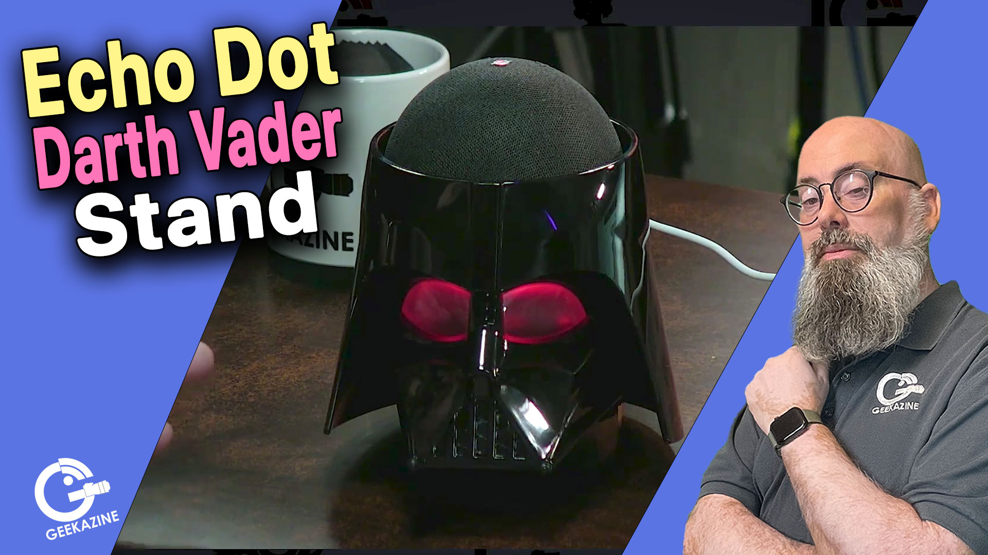 レア ダース・ベイダー Amazon Echo Dot（第4・5世代）スタンド Watch Darth Vader Stand for Echo Dot Gen 5 on Amazon Live