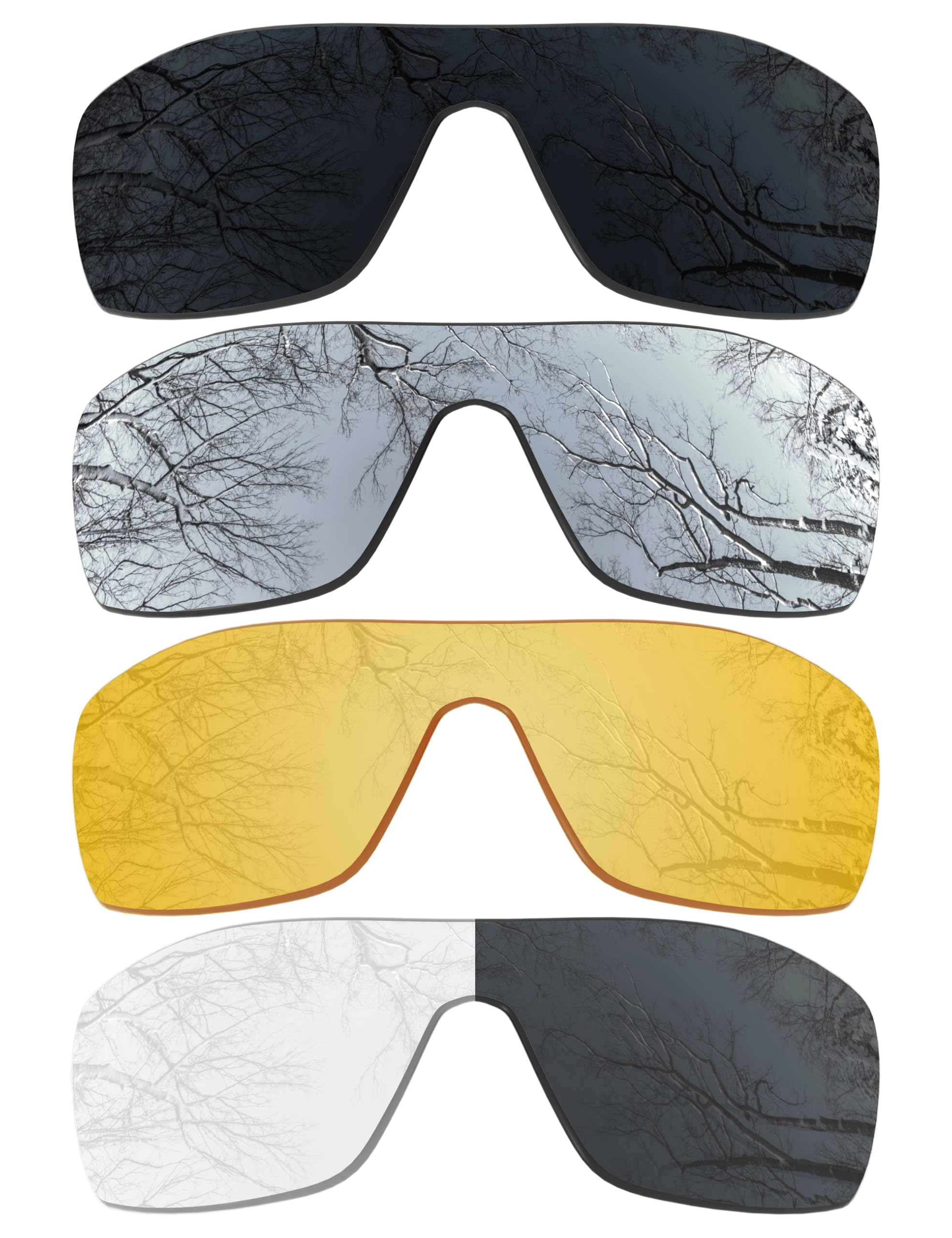 ToughAsNails Set of 4 Replacement Lenses for Oakley Oil Rig Pack- BSHP6