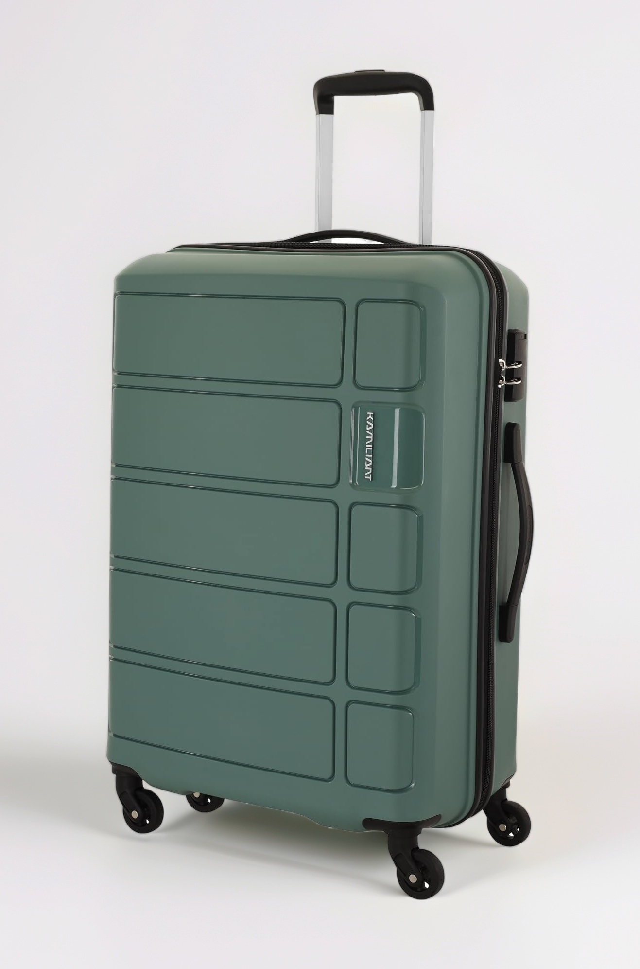 American Tourister Large Polypropylene (Pp) Kam Harrier 360 Degree Sp78Cm Slt Suitcase/Hard 4 Spinner Wheels Trolley Bag, Gry, Grey