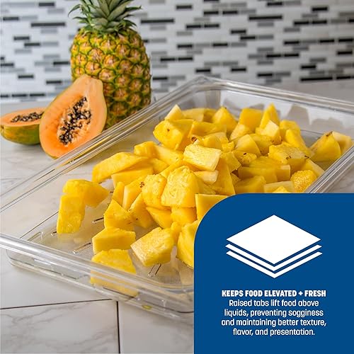 Miniatura 5 de Carlisle FoodService Products 1021507 StorPlus Full Size Polycarbonate Drain Shelf, Clear