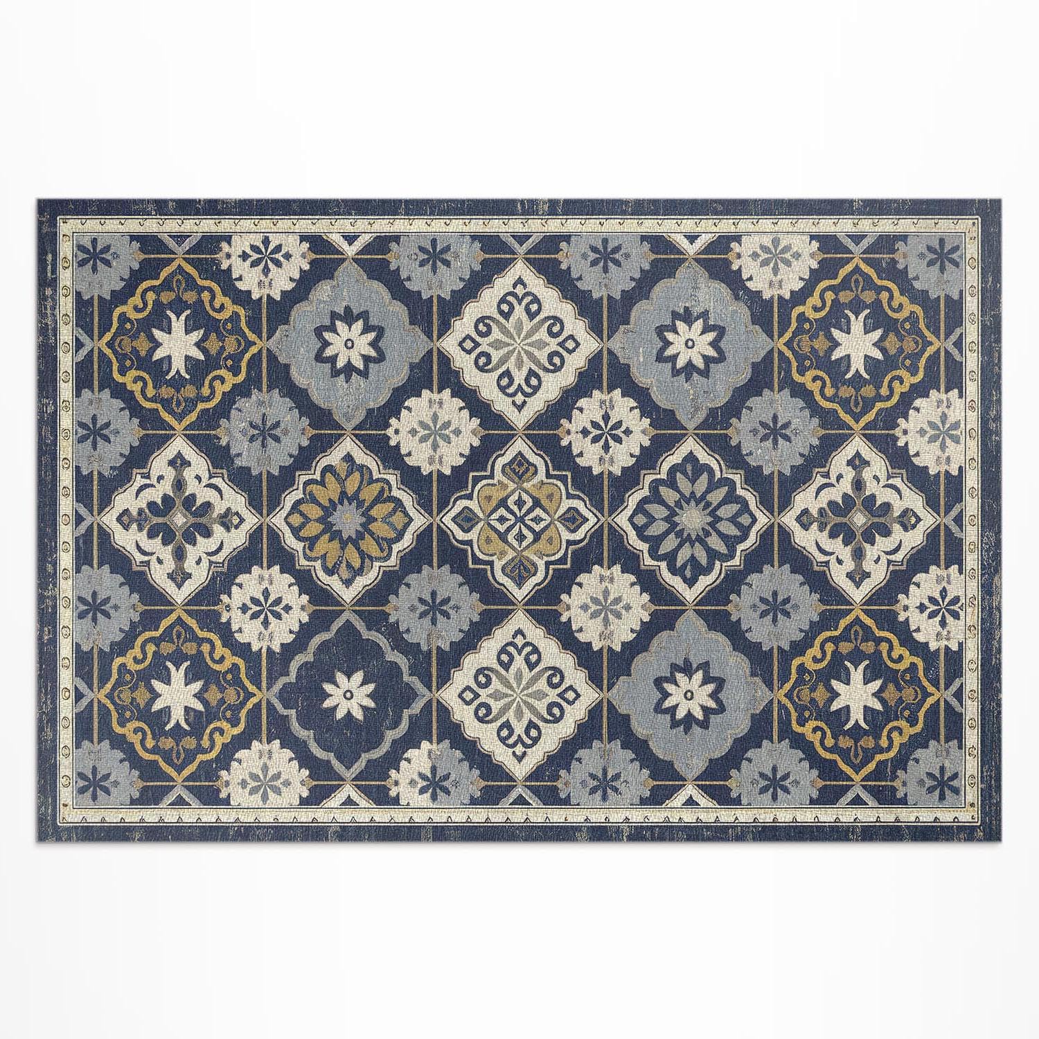 Tapis en vinyle extérieur imperméable 60x90 résistant UV pour balcon terrasse