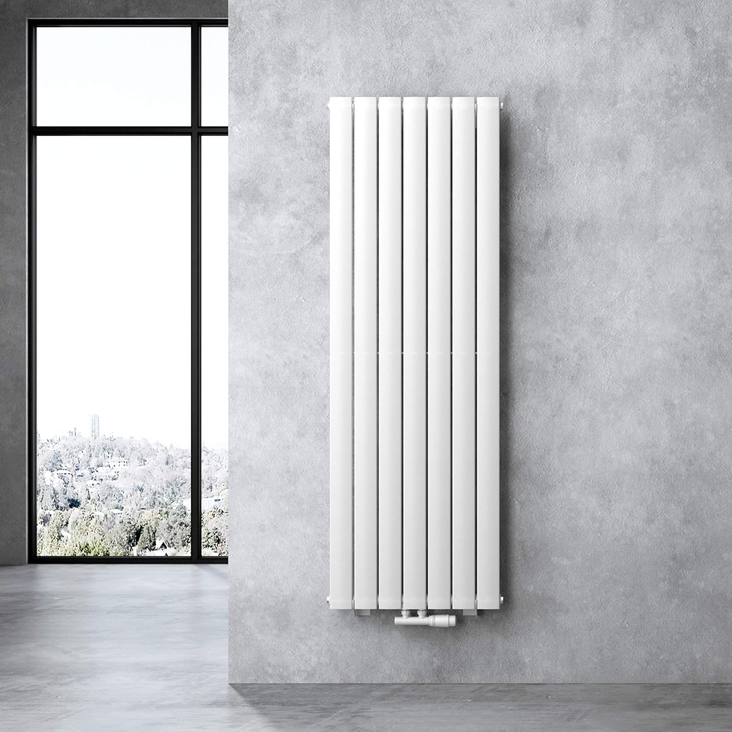 Sogood Designer Bathroom Heater 160 x 54 cm White Panel Radiator Single ...