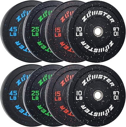 Bumper Plate Olympic Weight Plate High Bounce Bumper Weight Plate with Steel Insert Strength Training Weight Lifting Plate