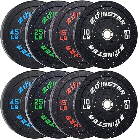 Bumper Plate Olympic Weight Plate High Bounce Bumper Weight Plate with Steel Insert Strength Training Weight Lifting Plate