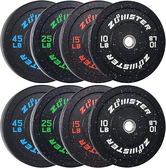 Bumper Plate Olympic Weight Plate High Bounce Bumper Weight Plate with Steel Insert Strength Training Weight Lifting Plate