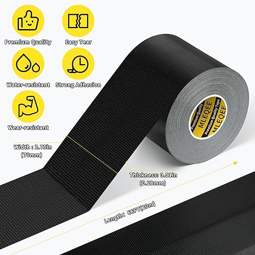 Miniatura 2 de MILEQEE Cinta de sellado de ventana de conducto de tela para invierno, 2.75 pulgadas x 66 pies, cinta aislante de sellado para ventanas y puertas,