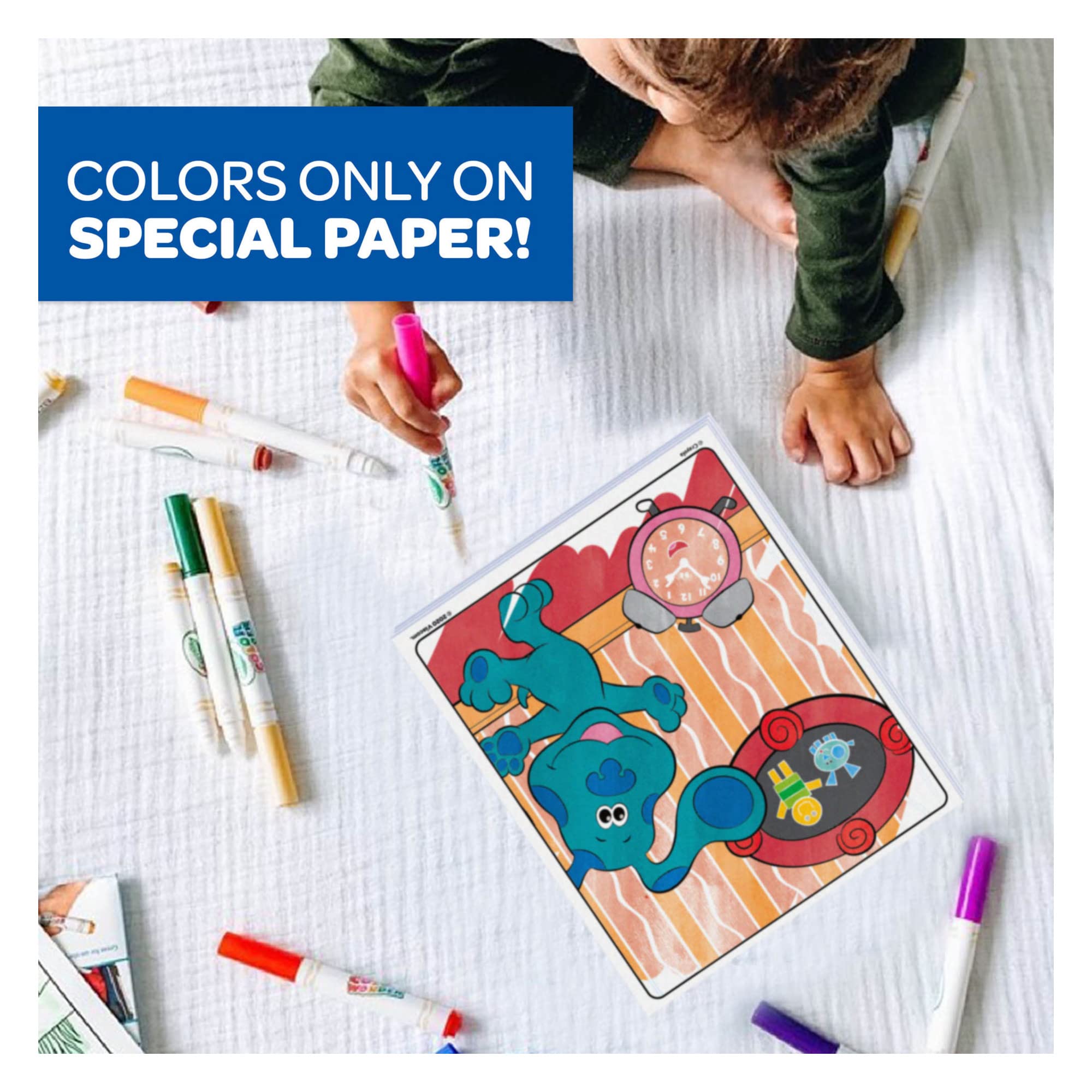 Kids Art Supplies No Mess Crayola Color Wonder Blues Clues Coloring Set ...
