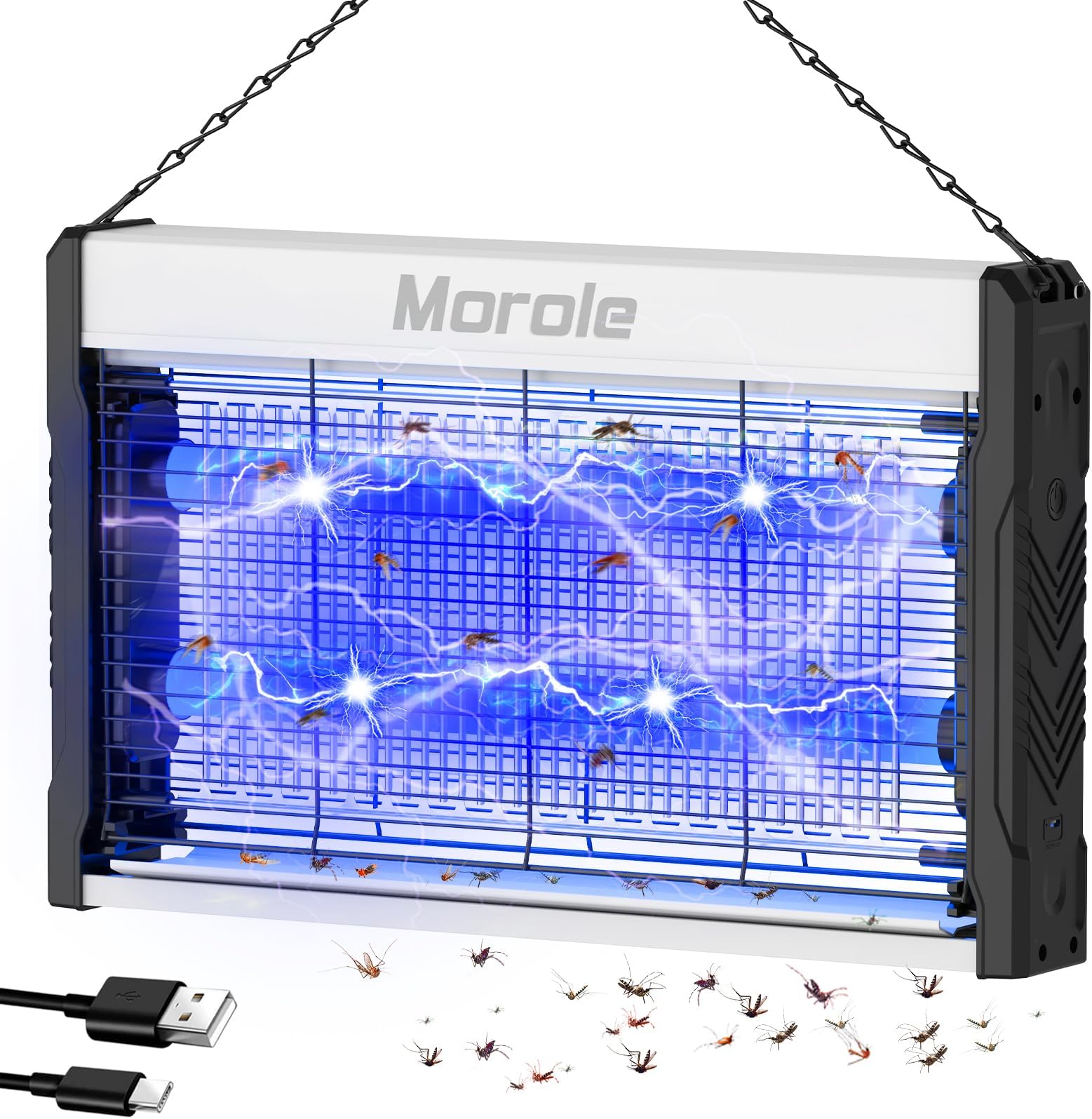 PALONE Insektenvernichter Elektrischer, UV USB Bug Zapper 3200V ...