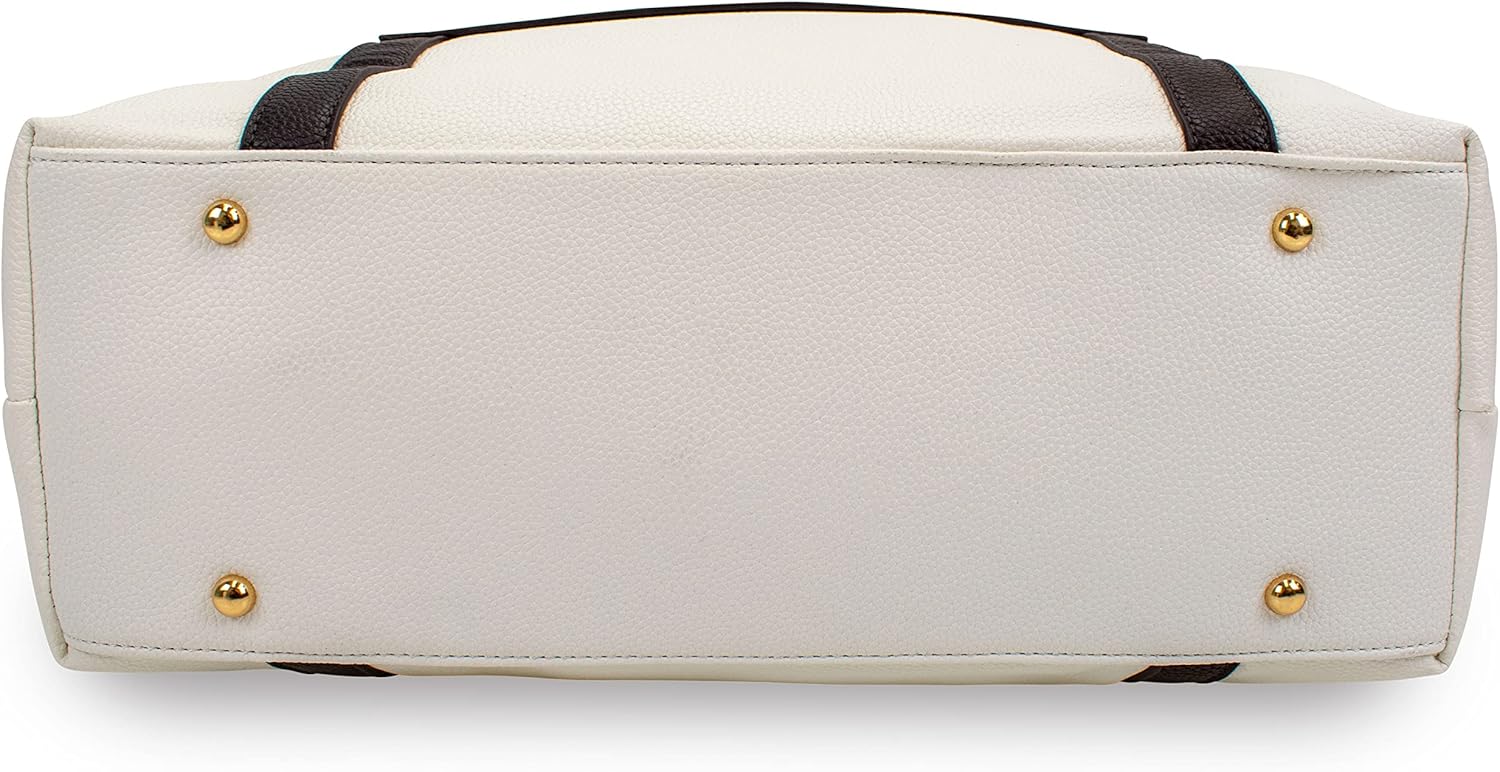 Badgley Mischka Anna XL Vegan Leather Tote Weekender Travel Bag - Image 7