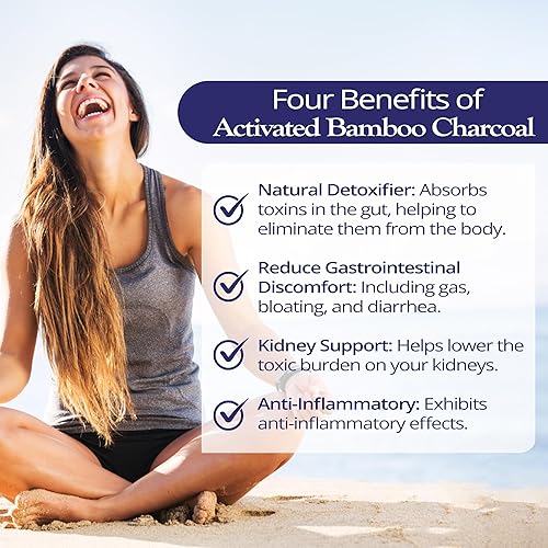 Miniatura 3 de Dr. Tennant's Carbón de bambú activado | Suplemento desintoxicante sin coco | Apoya la limpieza del tracto gastrointestinal y la salud digestiva |