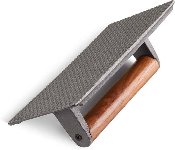 Prensa de hierro para bistec 8.25 x 4.25 pulgadas miniatura 4