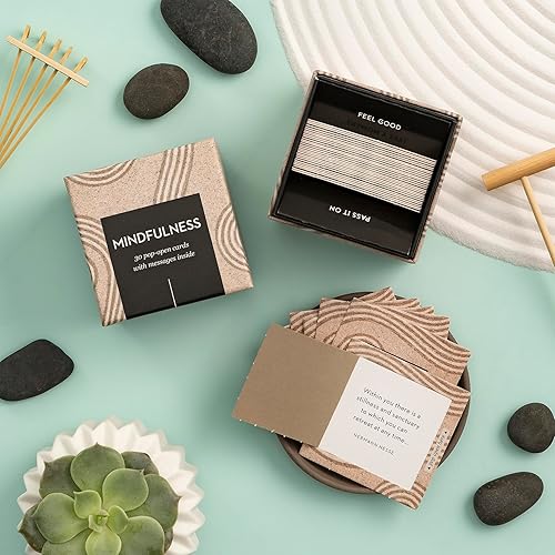 Miniatura 2 de Compendium - Tarjetas plegables ThoughtFulls, con texto en inglés Mindfulness, 30 tarjetas desplegables, cada una con un mensaje inspirador