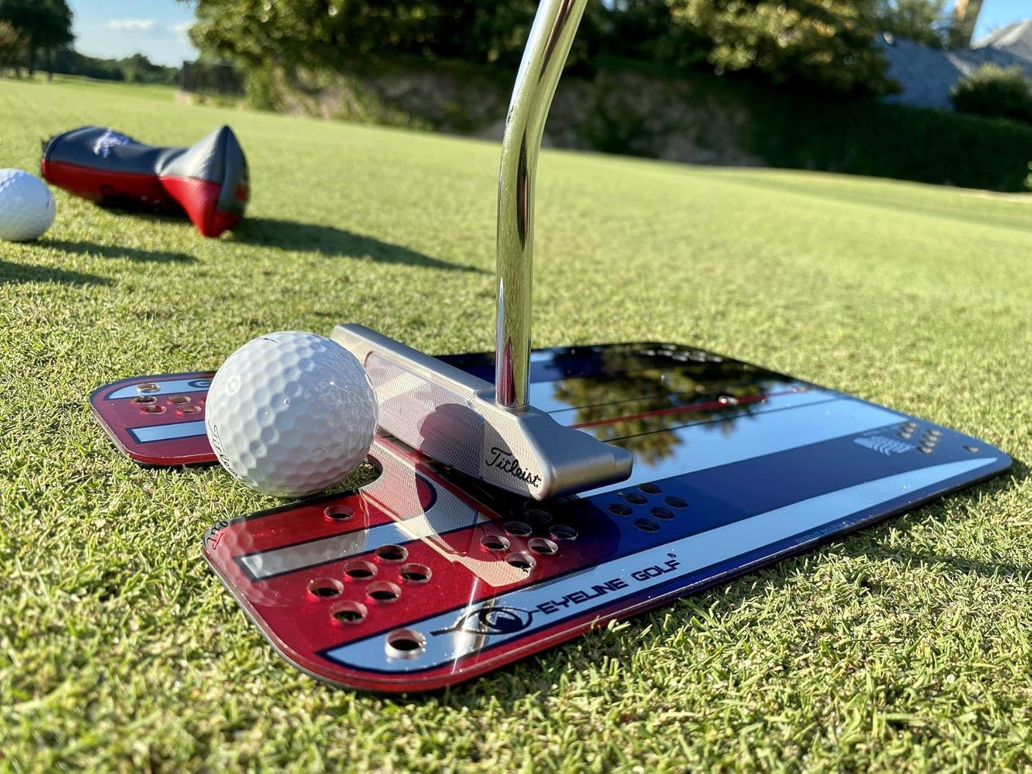 EyeLine Golf Groove Putting Mirror -Training Aid Align eyes, body, putter face. Indoor/Outdoor. 8 putting drills - alignment starting line impact stroke path head motion. Seen on PGA Tour. Made in USA : Sports & Outdoors
