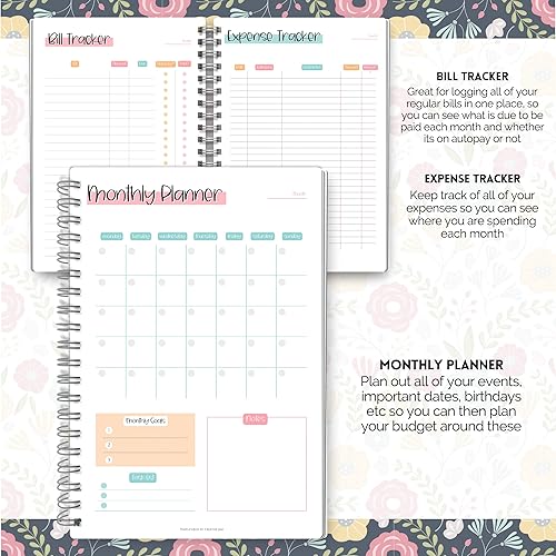 Miniatura 10 de Planificador de presupuesto y organizador mensual de facturas  Planificador de presupuesto financiero, ahorro financiero, deuda, ingresos, gastos,