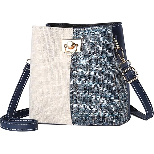 PINCNEL Small Crossbody Purses for Women, Shoulder Bag for Women, PU Leather Crossbody Bags Bucket Bag Handbags