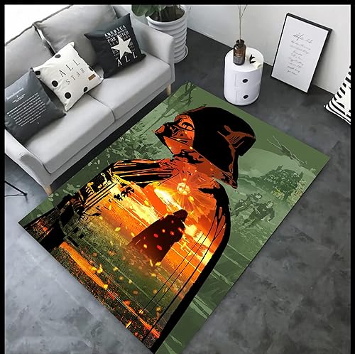 Starwars - Alfombra de personajes de Starwars, alfombra de sable de luz, alfombra de sala de estar, alfombra para dormitorio, alfombra disponible en Yaxa Colombia