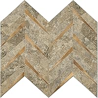 Vista 10 de STICKGOO azulejos de espiga de 10 hojas para despegar y pegar, PVC de madera sintética para salpicaderos, azulejos de pared autoadhesivos para cocina