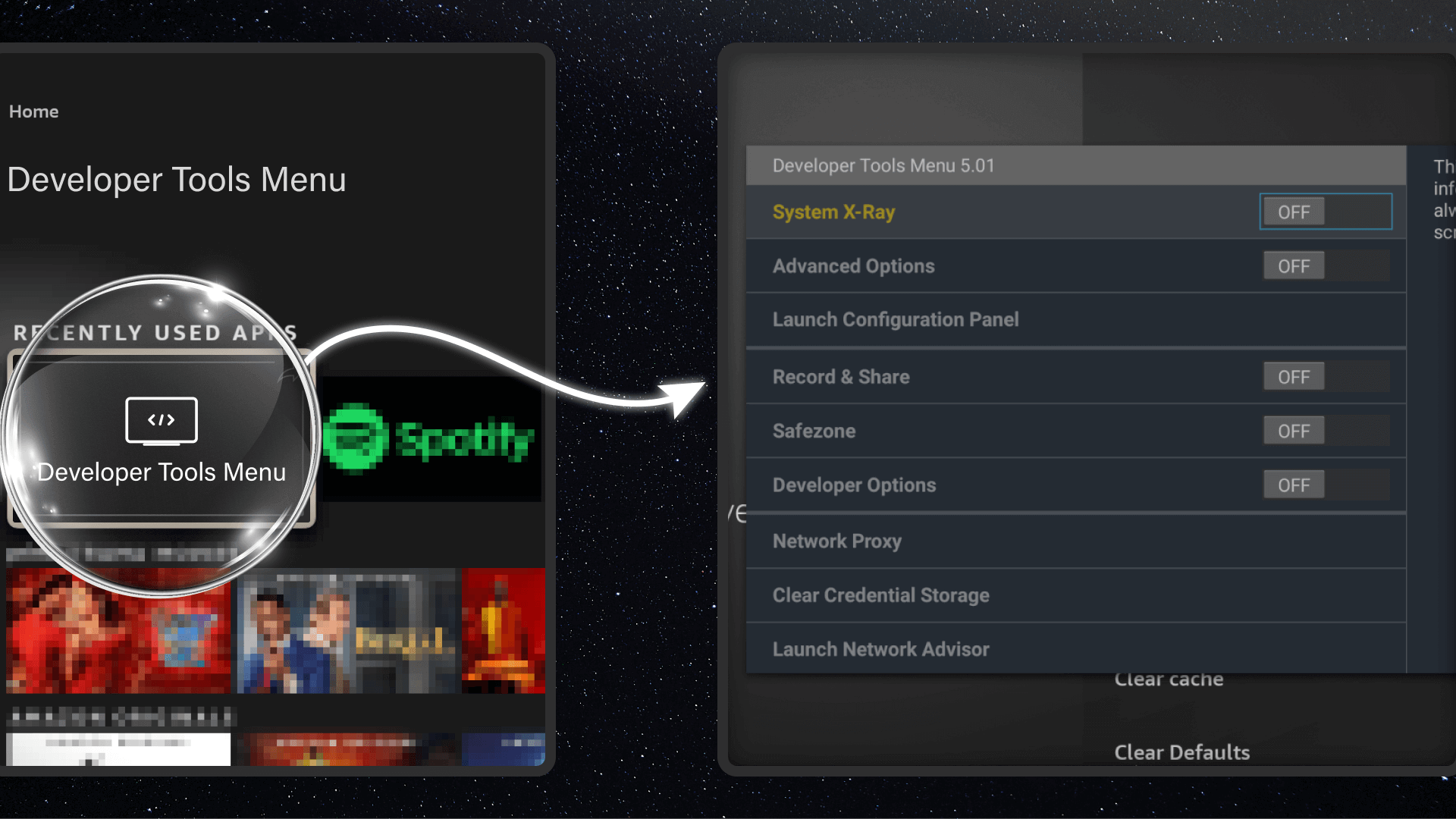 Quick Access Developer Tools for Fire TV