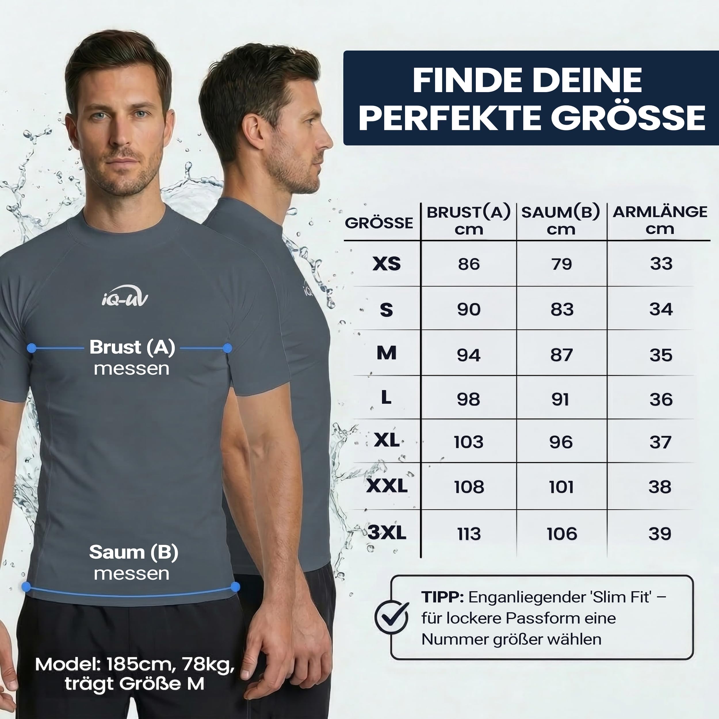 iQ-UV Slim Fit Camiseta Hombre