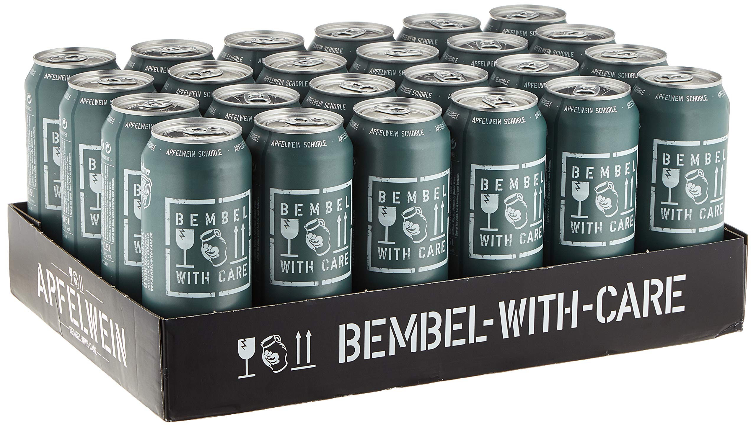 BEMBEL WITH CARE Apfelwein-Schorle 24 x 500 ml inkl. Pfand und einer BEMBEL WITH CARE Postkarte