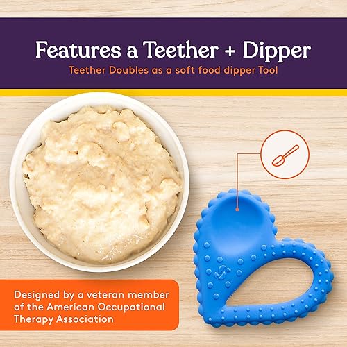 Vista 22 de Special Supplies Cuchara de corazón mordedora, herramientas de terapia motora oral, estimulación texturizada y tratamiento de entrada sensorial