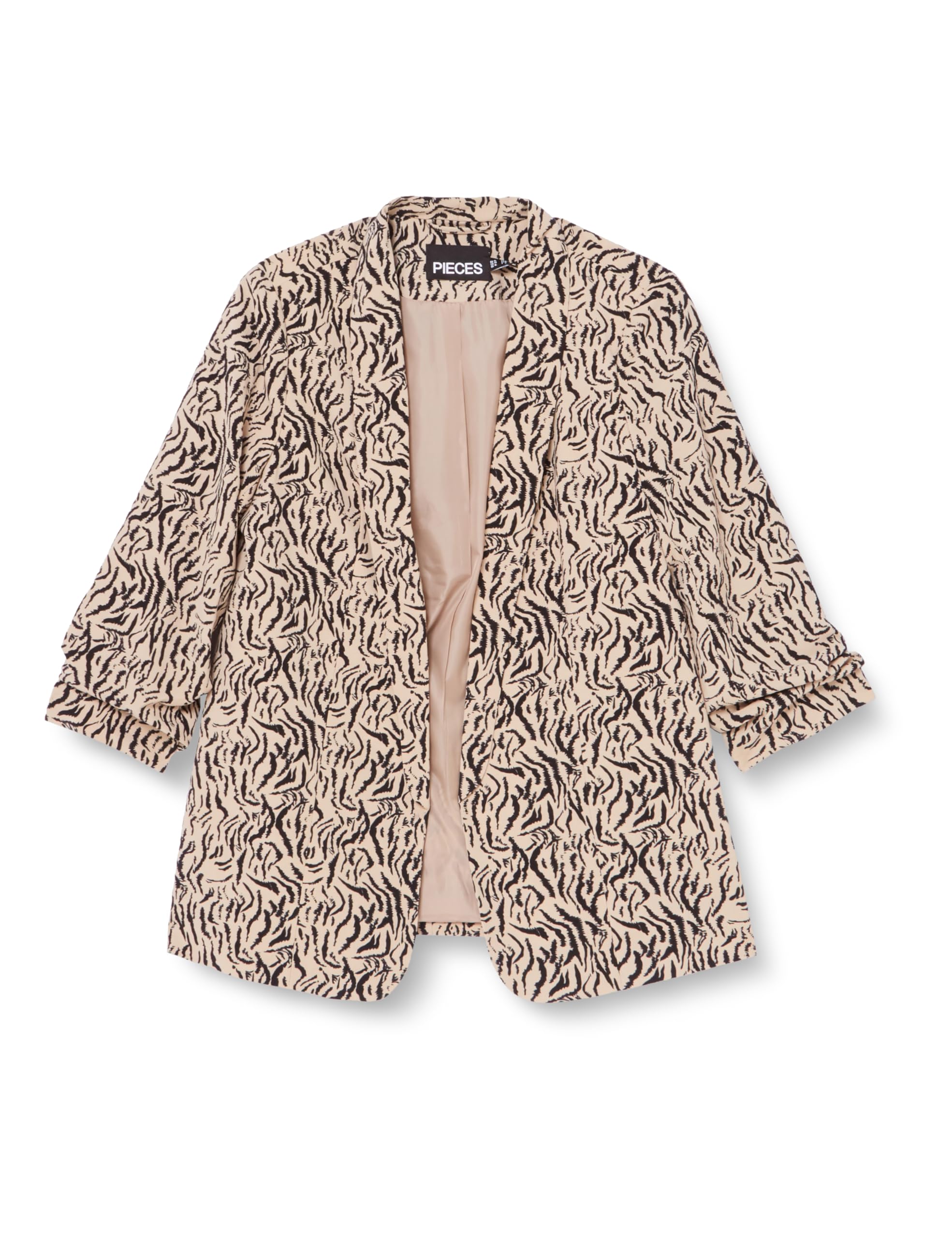 Pieces Damen Pcbosella 3/4 Printed Blazer Noos Blazer (1er Pack)