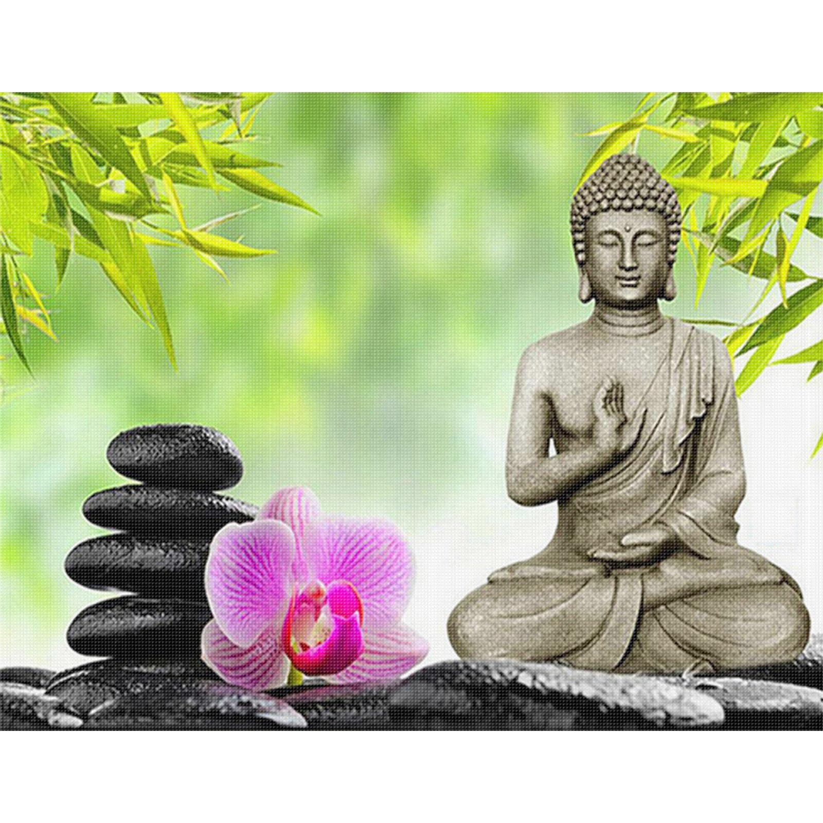 Buddha Full 11CT 3 Strands DIY Stamped Printed Cross-Stitch Kits