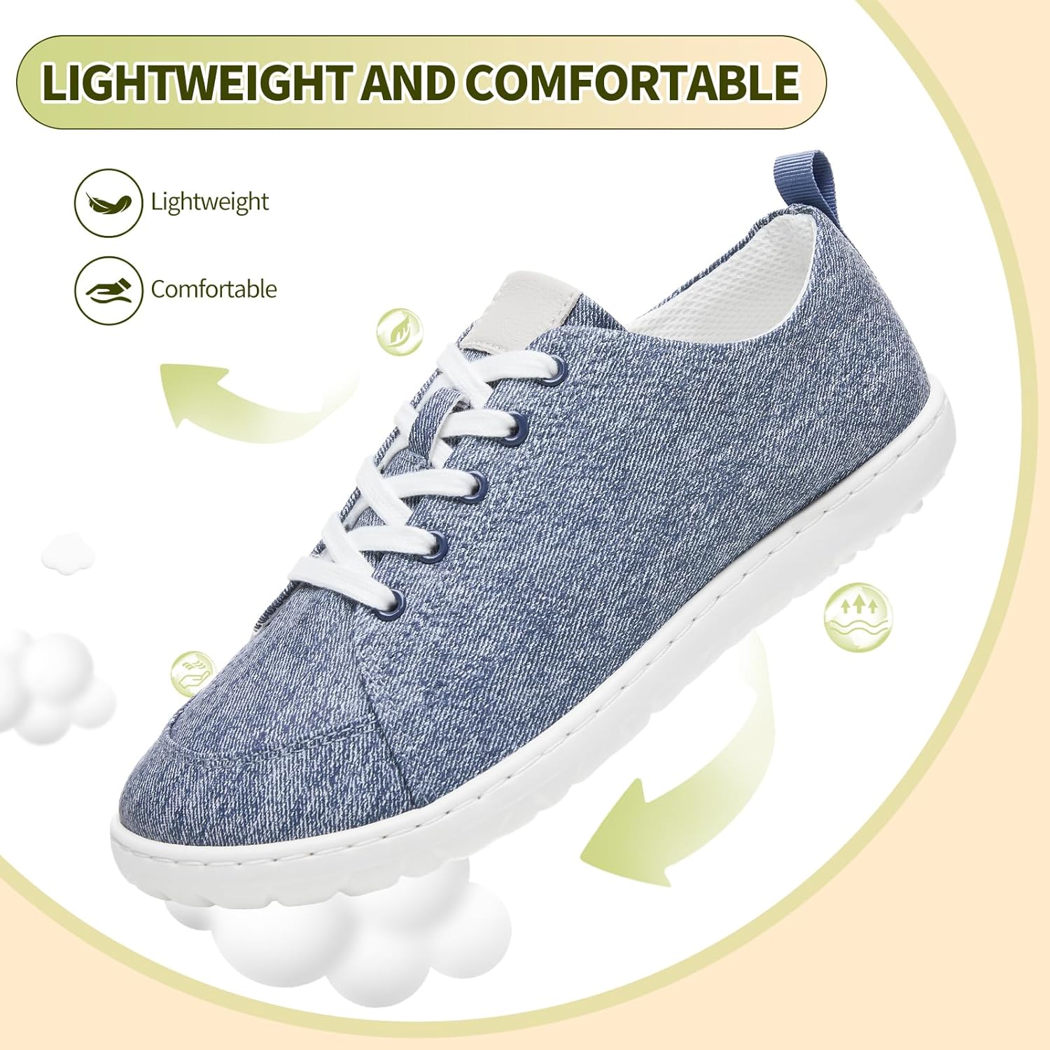 HYPOCRUTE Woman’s Slip On Sneakers Low Top Canvas Shoes Lace Up White Tennis Shoes Fashion Casual Sneakers - Image 4
