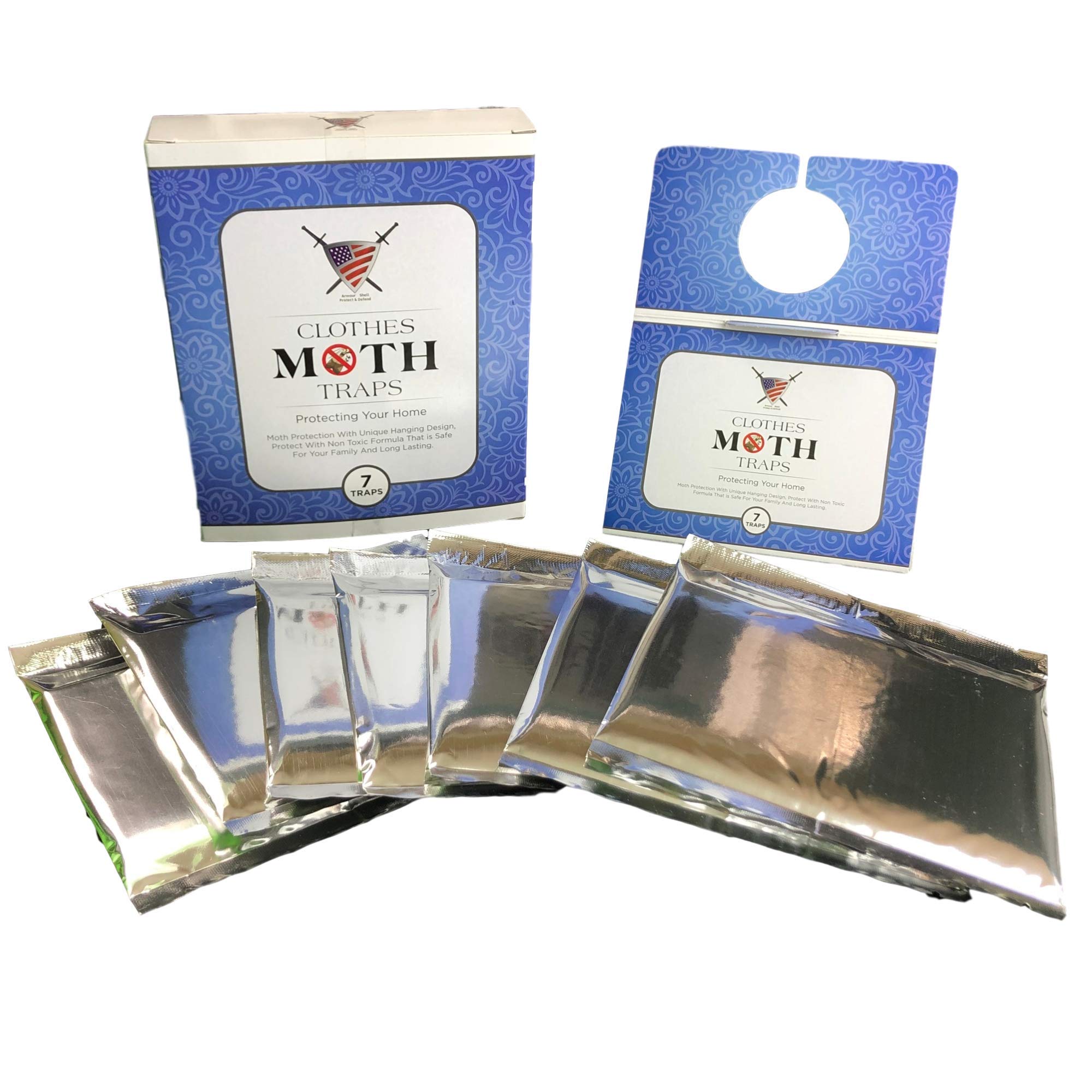 Buy Moth Traps Closet Clothing (7 Pack) Moths Clothes Trap with