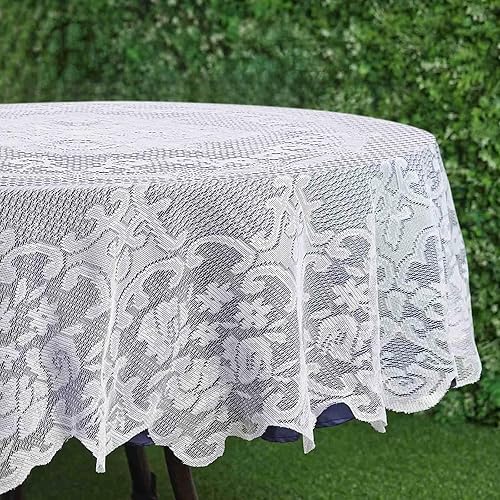 Miniatura 16 de Efavormart Jolly Good - Camino de mesa de encaje de alta calidad para bodas, fiestas de cumpleaños, banquetes, decoración, ajuste rectangular y mesa