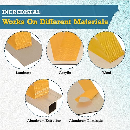 Vista 15 de IncrediSeal Cinta de montaje de filamento reforzado de fibra de vidrio bidireccional de doble cara de 3 pulgadas, 36 yardas, 9.0 mil, industrial