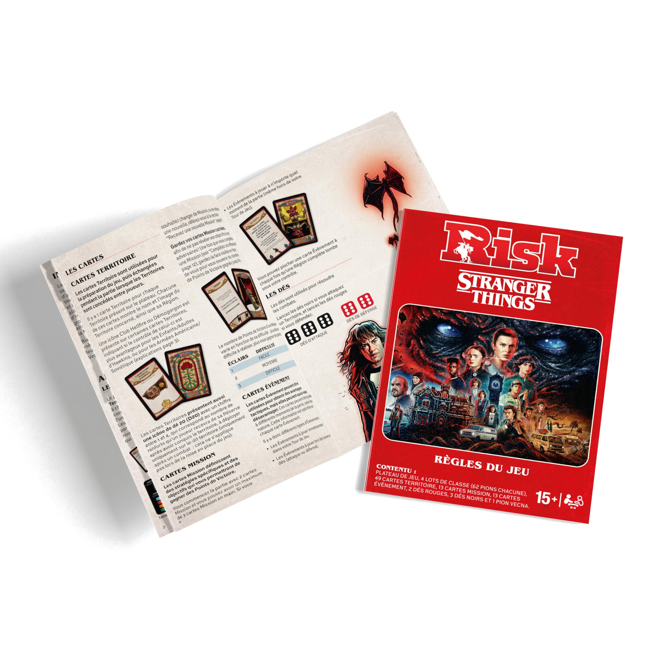 Winning Moves - Risk Stranger Things Jeu de société - Jeu de Plateau - A partir de 18 Ans - De 2 à 4 Joueurs - Version française