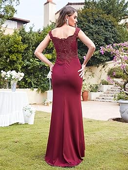 Amazon.com: Off The Shoulder Sleeveless Women's Long Lace