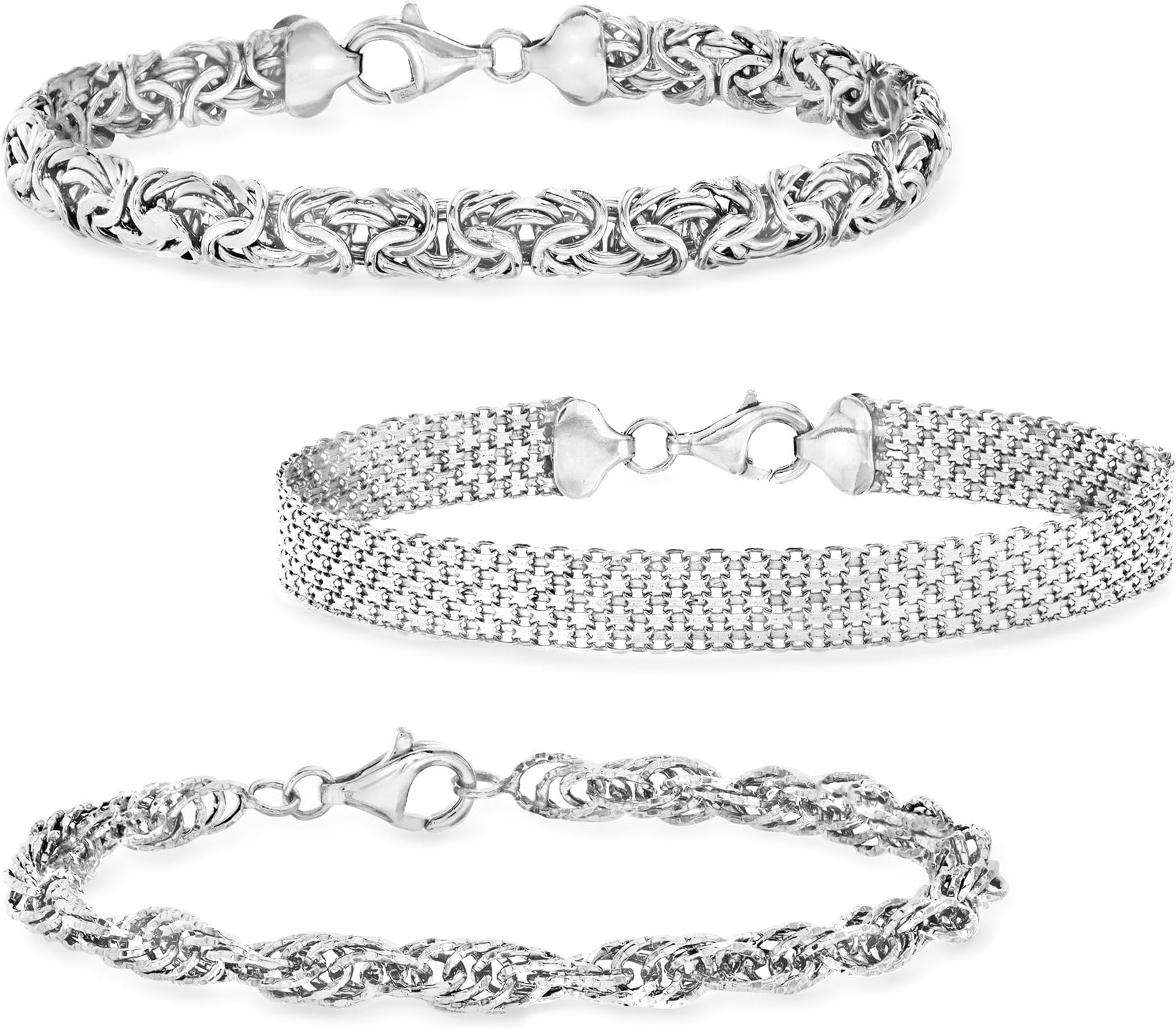 Jewelry Set: 3 Link Bracelets