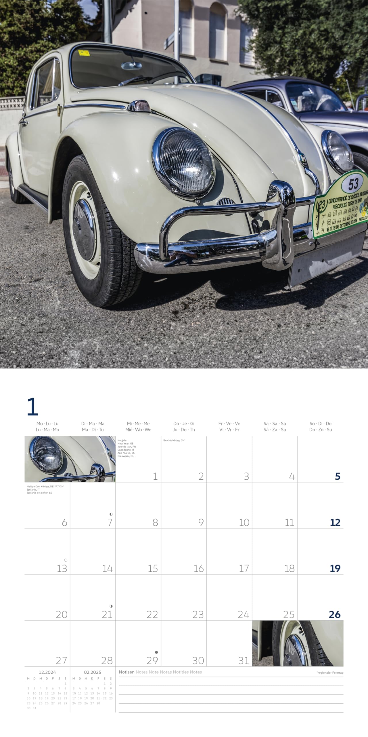 arti promotion - Volkswagen Beetle Calendar 2025 Brochure Calendar
